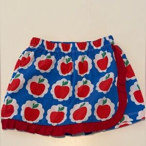 The Oaks Apparel Co. Apple Print Girls Skort EUC size: 3T